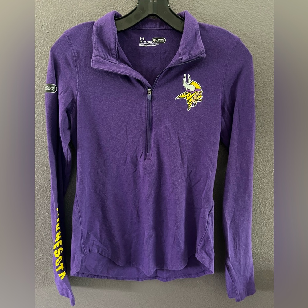 Women’s Under Armour Half Zip Minnesota Vikings Shirt